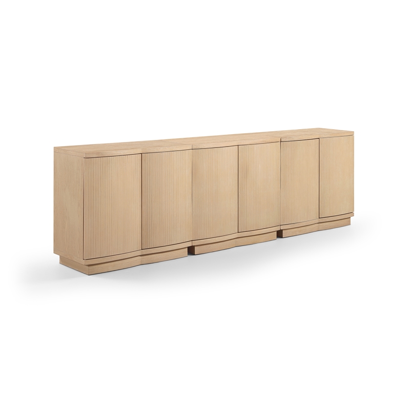 Meridian Furniture Aveline Natural Oak Veneer 3pc. Sideboard/Buffet
