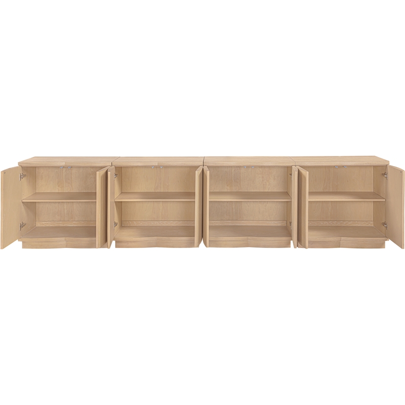 Meridian Furniture Aveline Natural Oak Veneer 4pc. Sideboard/Buffet