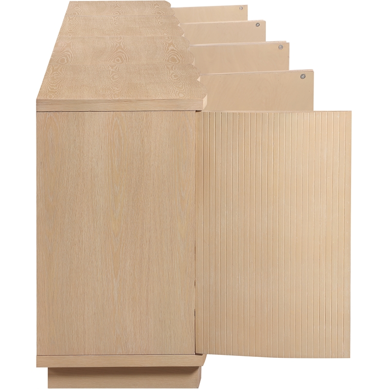 Meridian Furniture Aveline Natural Oak Veneer 4pc. Sideboard/Buffet