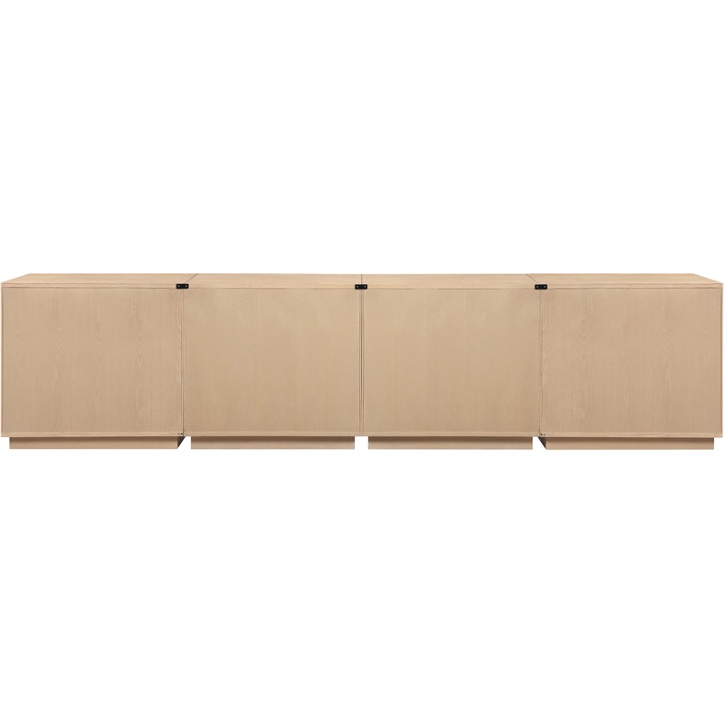 Meridian Furniture Aveline Natural Oak Veneer 4pc. Sideboard/Buffet