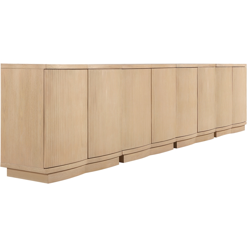 Meridian Furniture Aveline Natural Oak Veneer 4pc. Sideboard/Buffet