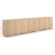 Meridian Furniture Aveline Natural Oak Veneer 4pc. Sideboard/Buffet
