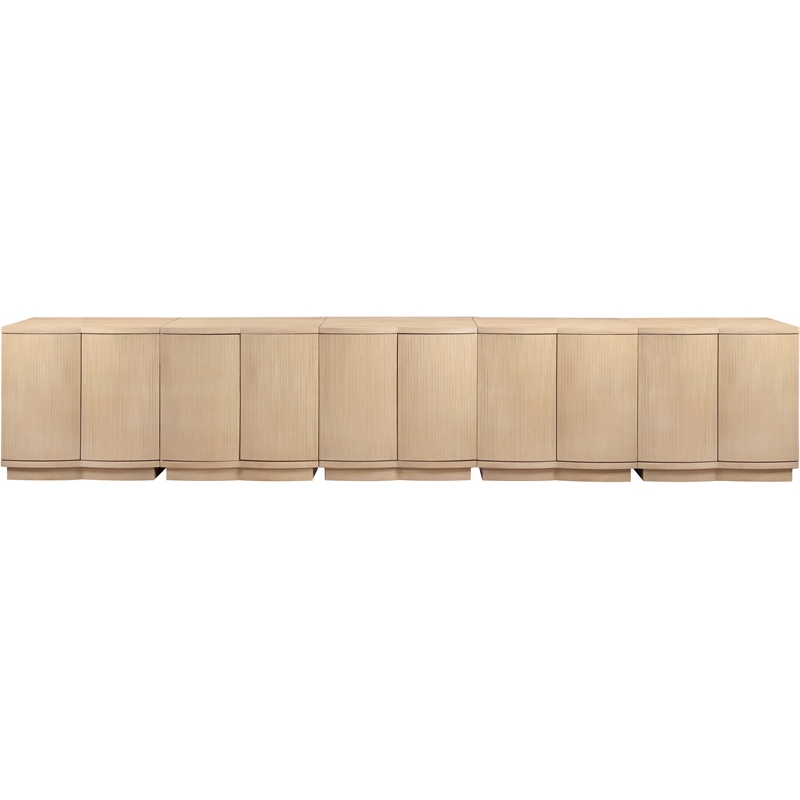 Meridian Furniture Aveline Natural Oak Veneer 5pc. Sideboard/Buffet