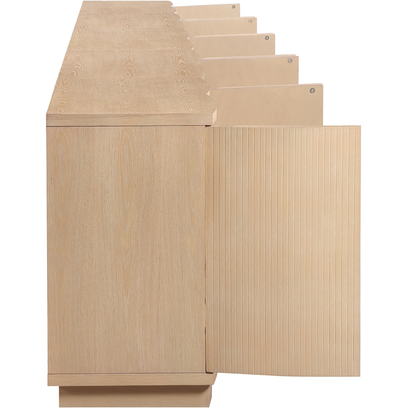 Meridian Furniture Aveline Natural Oak Veneer 5pc. Sideboard/Buffet