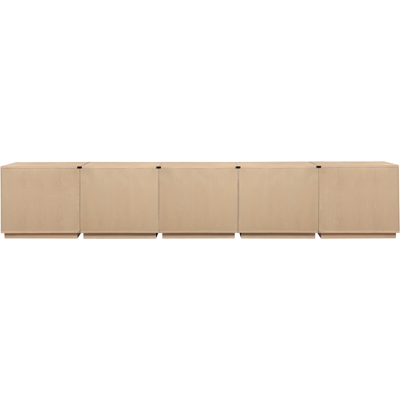 Meridian Furniture Aveline Natural Oak Veneer 5pc. Sideboard/Buffet
