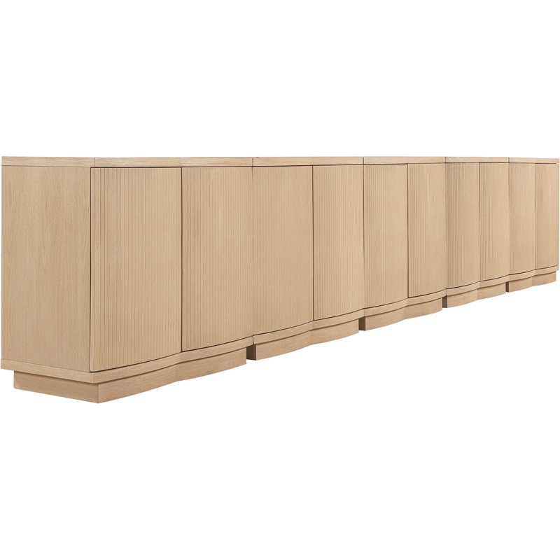 Meridian Furniture Aveline Natural Oak Veneer 5pc. Sideboard/Buffet