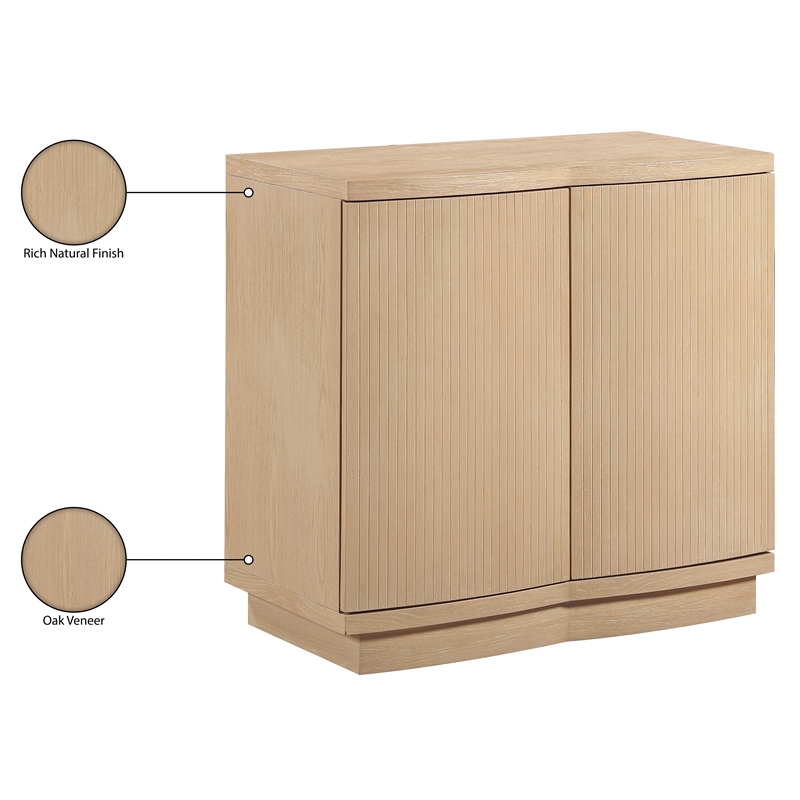 Meridian Furniture Aveline Natural Oak Veneer Sideboard/Buffet