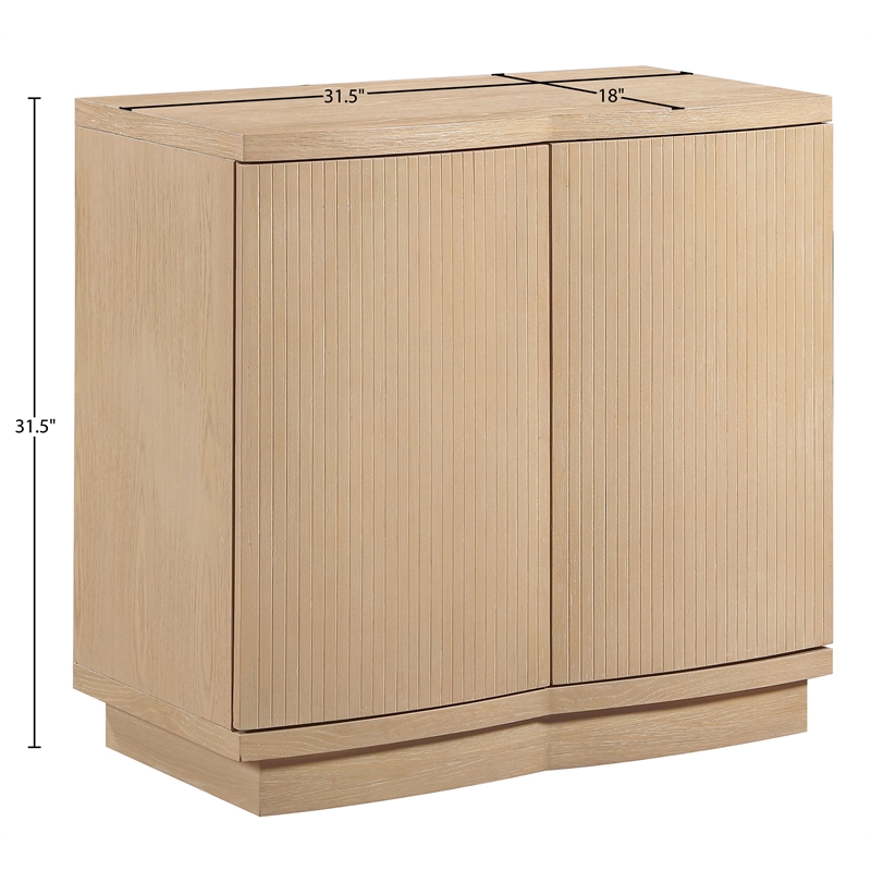 Meridian Furniture Aveline Natural Oak Veneer Sideboard/Buffet
