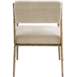 Meridian Furniture Bastille Beige Chenille Fabric Dining Arm Chair (Set of 2)