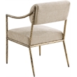Meridian Furniture Bastille Beige Chenille Fabric Dining Arm Chair (Set of 2)
