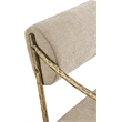 Meridian Furniture Bastille Beige Chenille Fabric Dining Arm Chair (Set of 2)