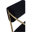 Meridian Furniture Bastille Black Chenille Fabric Dining Arm Chair (Set of 2)