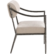 Meridian Furniture Bastille Beige Chenille Fabric Dining Arm Chair (Set of 2)