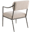 Meridian Furniture Bastille Beige Chenille Fabric Dining Arm Chair (Set of 2)
