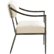 Meridian Furniture Bastille Cream Chenille Fabric Dining Arm Chair (Set of 2)