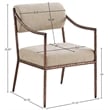 Meridian Furniture Bastille Beige Chenille Fabric Dining Arm Chair (Set of 2)