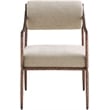 Meridian Furniture Bastille Beige Chenille Fabric Dining Arm Chair (Set of 2)