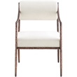 Meridian Furniture Bastille Cream Chenille Fabric Dining Arm Chair (Set of 2)