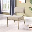 Meridian Furniture Bastille Beige Chenille Fabric Dining Side Chair (Set of 2)