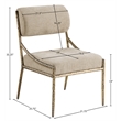 Meridian Furniture Bastille Beige Chenille Fabric Dining Side Chair (Set of 2)