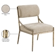 Meridian Furniture Bastille Beige Chenille Fabric Dining Side Chair (Set of 2)