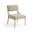 Meridian Furniture Bastille Beige Chenille Fabric Dining Side Chair (Set of 2)