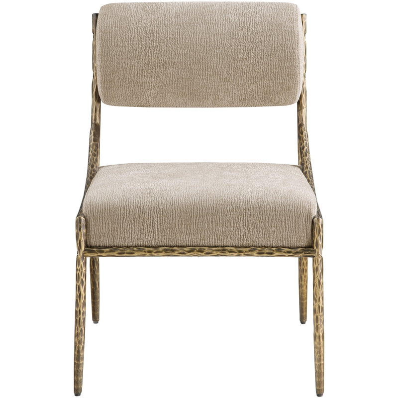 Meridian Furniture Bastille Beige Chenille Fabric Dining Side Chair (Set of 2)