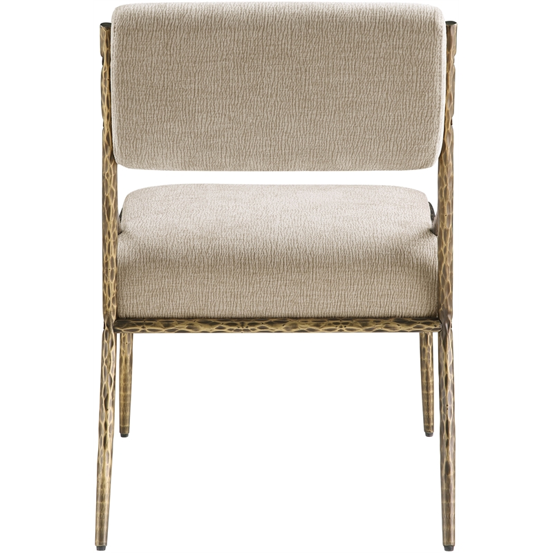 Meridian Furniture Bastille Beige Chenille Fabric Dining Side Chair (Set of 2)