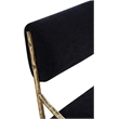 Meridian Furniture Bastille Black Chenille Fabric Dining Side Chair (Set of 2)