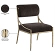 Meridian Furniture Bastille Brown Chenille Fabric Dining Side Chair (Set of 2)