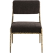 Meridian Furniture Bastille Brown Chenille Fabric Dining Side Chair (Set of 2)