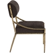 Meridian Furniture Bastille Brown Chenille Fabric Dining Side Chair (Set of 2)