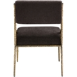 Meridian Furniture Bastille Brown Chenille Fabric Dining Side Chair (Set of 2)