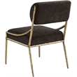 Meridian Furniture Bastille Brown Chenille Fabric Dining Side Chair (Set of 2)