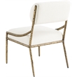 Meridian Furniture Bastille Cream Chenille Fabric Dining Side Chair (Set of 2)