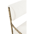 Meridian Furniture Bastille Cream Chenille Fabric Dining Side Chair (Set of 2)