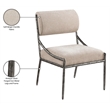 Meridian Furniture Bastille Beige Chenille Fabric Dining Side Chair (Set of 2)