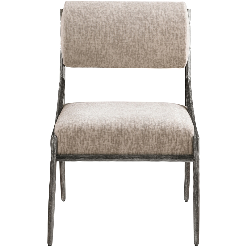 Meridian Furniture Bastille Beige Chenille Fabric Dining Side Chair (Set of 2)
