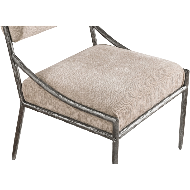 Meridian Furniture Bastille Beige Chenille Fabric Dining Side Chair (Set of 2)
