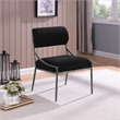 Meridian Furniture Bastille Black Chenille Fabric Dining Side Chair (Set of 2)
