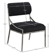 Meridian Furniture Bastille Black Chenille Fabric Dining Side Chair (Set of 2)