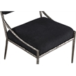 Meridian Furniture Bastille Black Chenille Fabric Dining Side Chair (Set of 2)