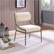 Meridian Furniture Bastille Cream Chenille Fabric Dining Side Chair (Set of 2)