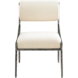 Meridian Furniture Bastille Cream Chenille Fabric Dining Side Chair (Set of 2)