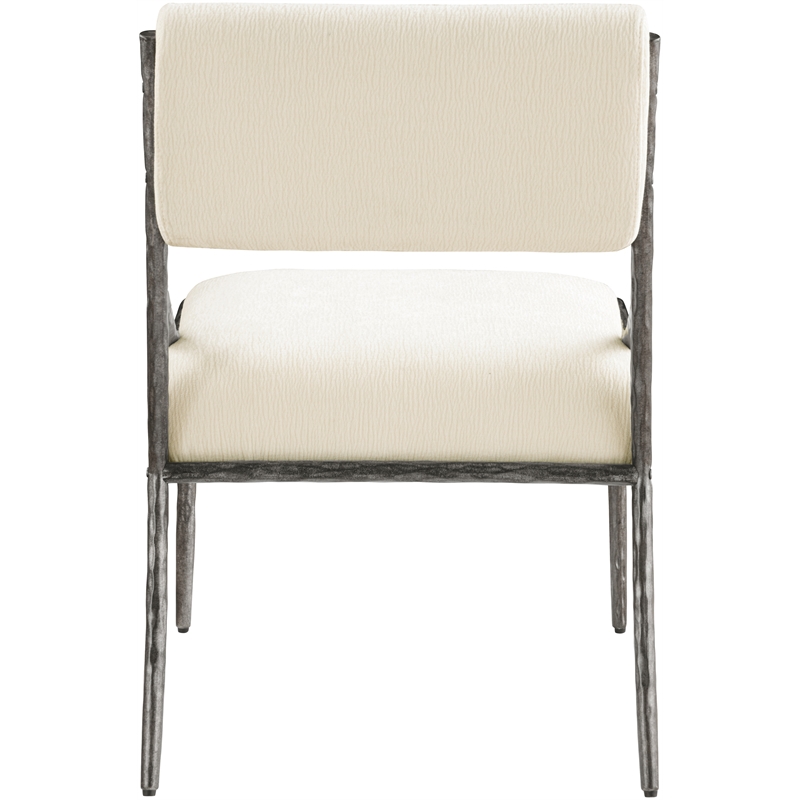 Meridian Furniture Bastille Cream Chenille Fabric Dining Side Chair (Set of 2)
