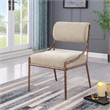 Meridian Furniture Bastille Beige Chenille Fabric Dining Side Chair (Set of 2)
