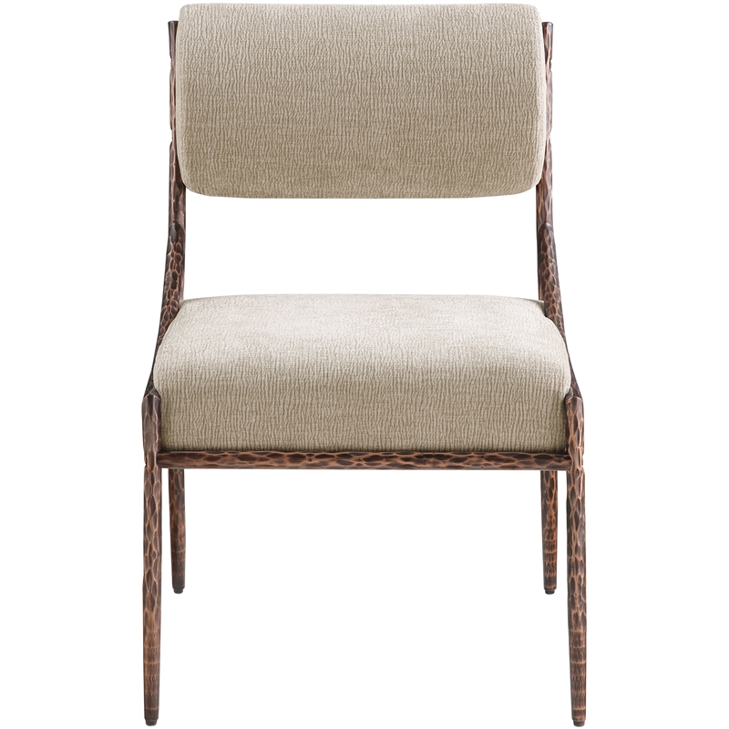Meridian Furniture Bastille Beige Chenille Fabric Dining Side Chair (Set of 2)