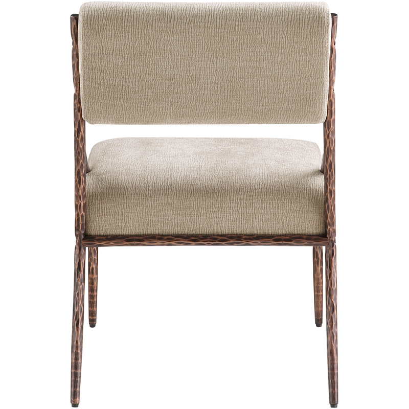 Meridian Furniture Bastille Beige Chenille Fabric Dining Side Chair (Set of 2)