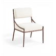 Meridian Furniture Bastille Cream Chenille Fabric Dining Side Chair (Set of 2)