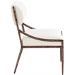 Meridian Furniture Bastille Cream Chenille Fabric Dining Side Chair (Set of 2)